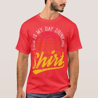 T-shirt Plage Palm Tree Retro Journée Boisson