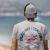 Plage Pas Enseigner Drôle Enseignant Pause d'été