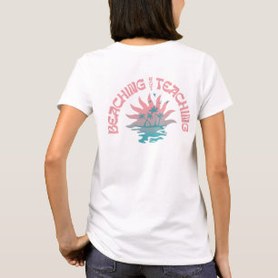 T-shirt Plage Pas Enseigner Drôle Enseignant Pause d'été