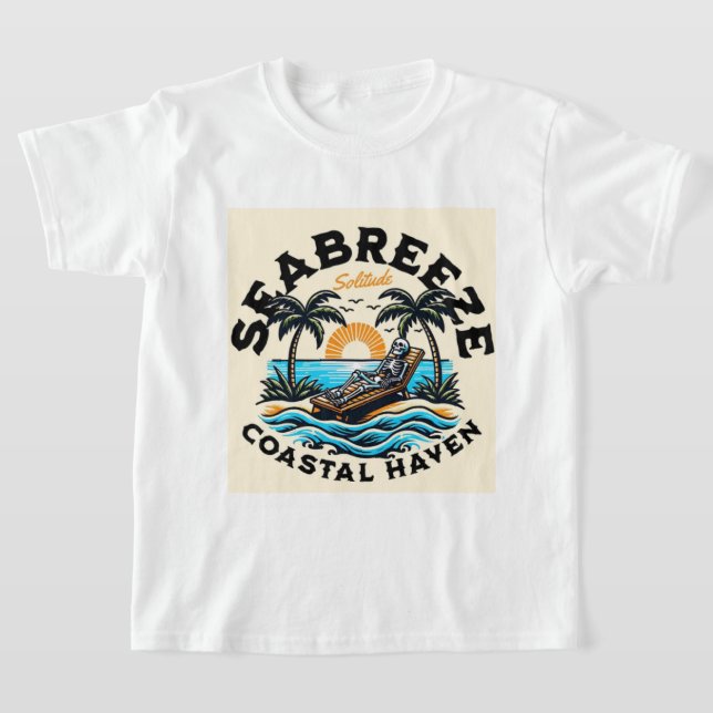 T-shirt plage pour enfants (Poser)