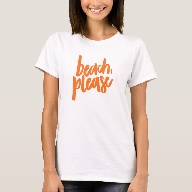 T-shirt Plage S'il vous plaît Débardeur (Devant)