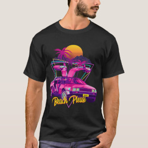 T-shirt Plage S'il vous plaît voiture Futuriste Rétro Suns