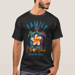 T-shirt Plage St Pete 2023 Tie Dye Thème Tortue de Mer Fa