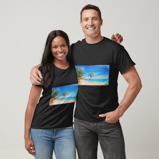 T-shirt Plage The Caribbean Paradise (Unisexe)