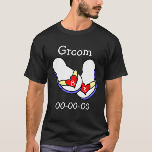 T-shirt Plage Thème Flip Flops Design Groom