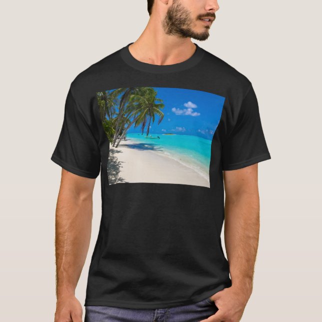 T-shirt Plage Tropicale (Devant)