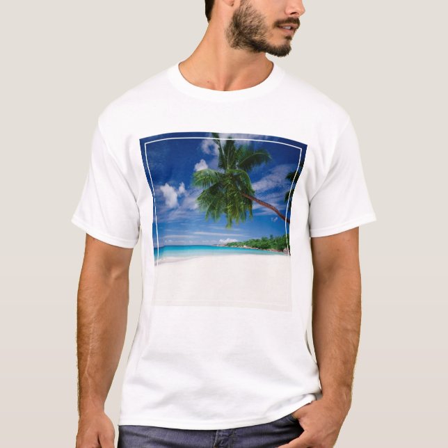 T-shirt Plage tropicale | Seychelles (Devant)