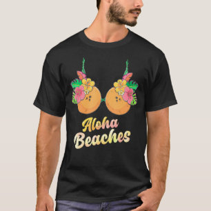 T-shirt Plages d'Aloha Amusante été Bra Fleur de Coco Fleu