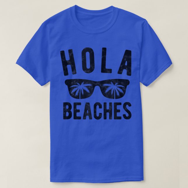 T-shirt Plages de Hola Funny Beach Vacances Hommes Femmes  (Design devant)