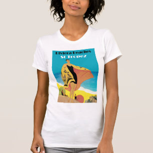T-shirt Plages de Riviera ~ St Tropez