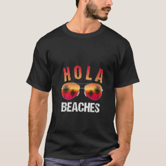 T-shirt Plages de Womens Hola Top Funny Beach Vacation Tee