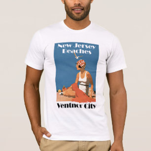 T-shirt Plages du New Jersey ~ Ventnor City