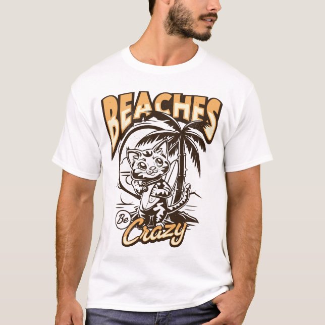 T-shirt Plages fous (Devant)