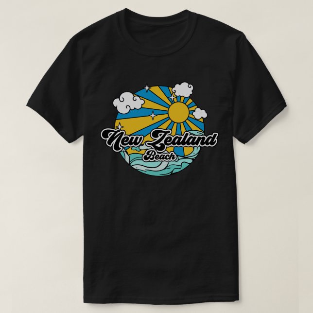 T-shirt Plages Nouvelle-Zélande Beach (Design devant)