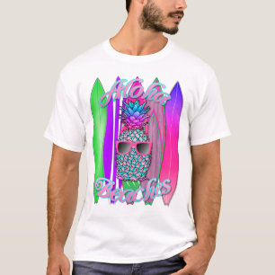 T-shirt Plages Tropical Aloha Plages Amusants Surfing Anan