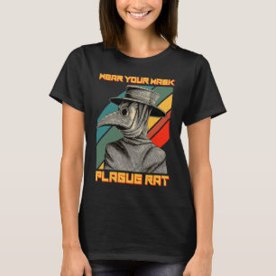 T-shirt Plague Doctor Steampunk Médiéval Portez Votre Masq