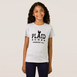 T-Shirt Plaid Acres - tee pour enfants