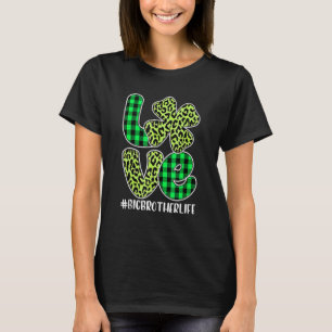 T-shirt Plaid Love Big Brother Shamrock St. Patricks Jour