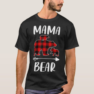 T-shirt Plaid Matching Family Outeliers, Funny Mama Bear T