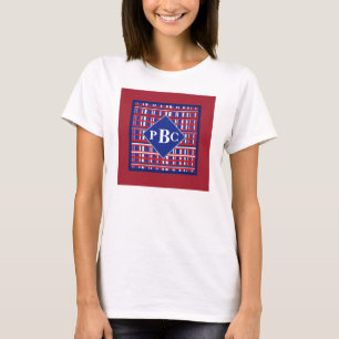 T-shirt Plaid Patriote Rouge Blanc Bleu Monogrammé