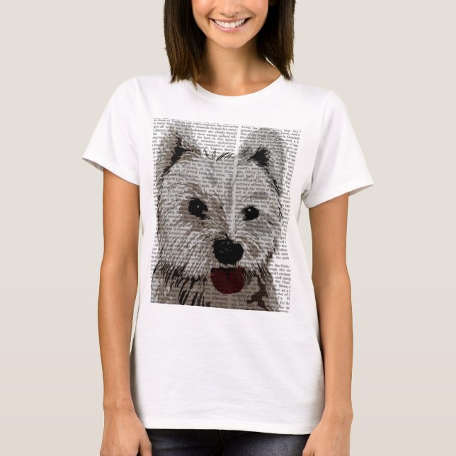 T-shirt Plaine Terrier de West Highland (Devant)