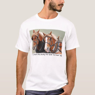 T-shirt Plainte belge de cheval de trait