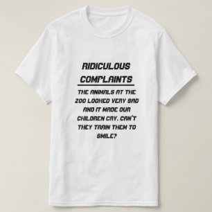 T-shirt Plaintes ridicules Animal triste au zoo
