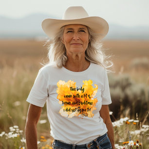 T-shirt Plaisanter à propos de votre propre corps sur Arri