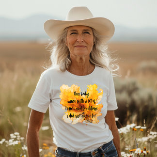 T-shirt Plaisanter à propos de votre propre corps sur Arri