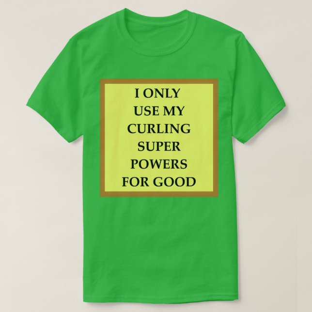 T-shirt Plaisanterie de curling 14 (Design devant)