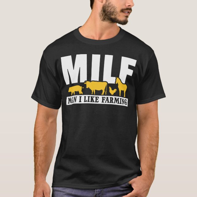 T-shirt Plaisanterie de l'agriculteur local pour humour de (Devant)