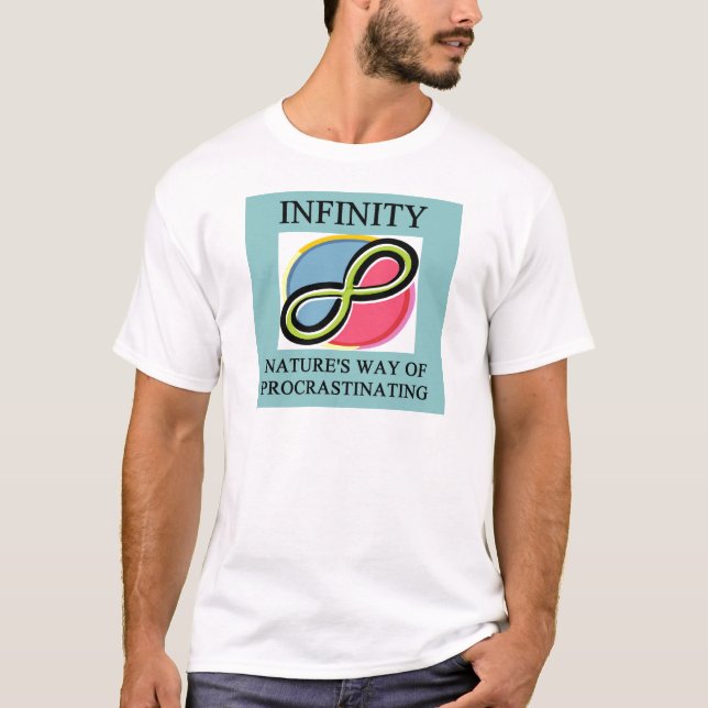 T-shirt Plaisanterie de maths d'INFINI (Devant)