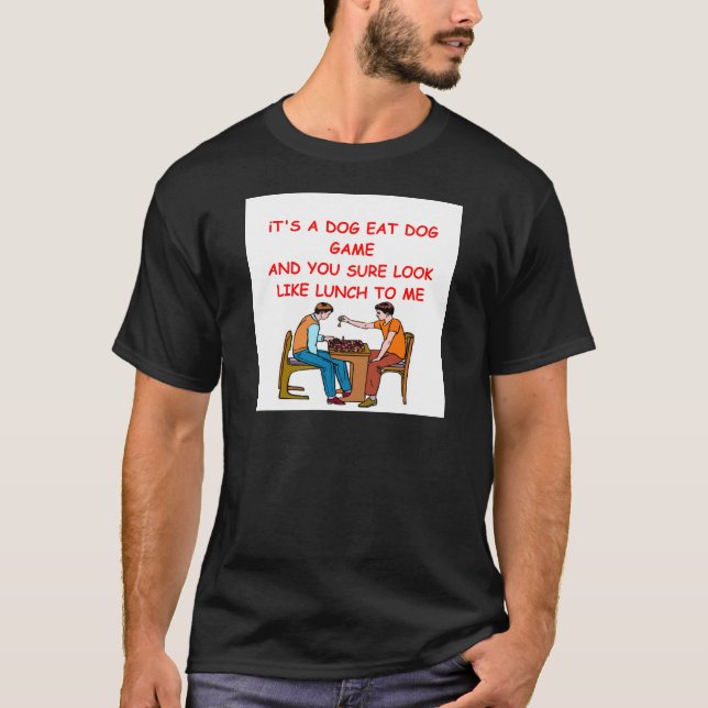 T-shirt plaisanterie d'échecs (Devant)