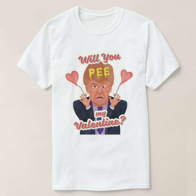 T-shirt Plaisanterie drôle de bande de pipi de (Design devant)