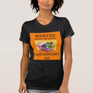 T-shirt plaisanterie du chat des schrodinger