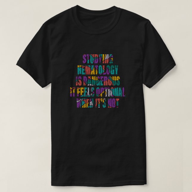 T-shirt Plaisanterie hématologique (Design devant)