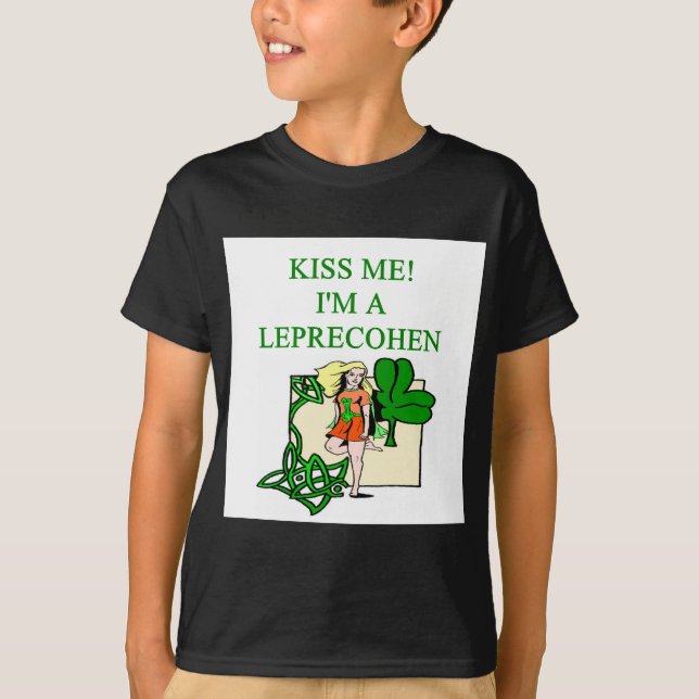 T-shirt plaisanterie irlandaise juive de lutin du jour de (Devant)