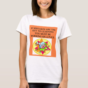 T-shirt plaisanterie stupide de phd