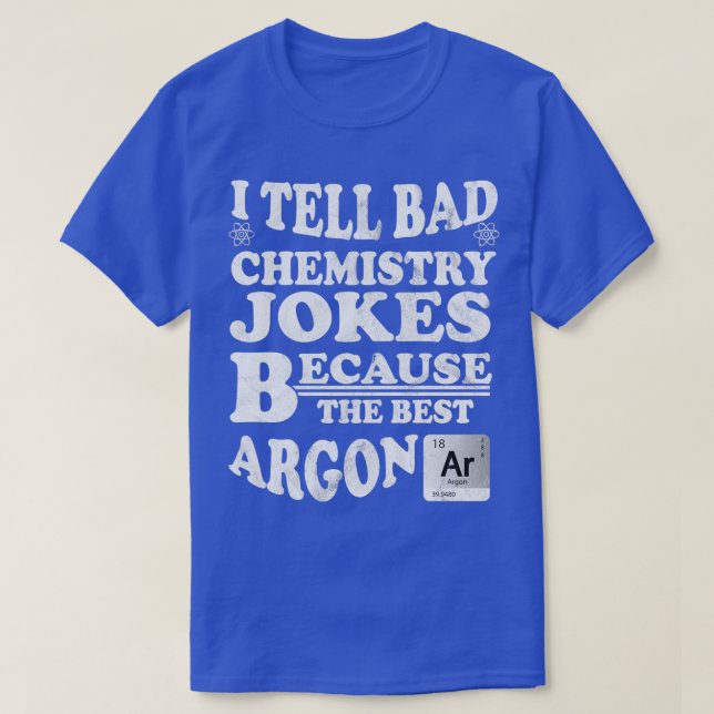 T-shirt Plaisanteries de chimie table périodique Molecule  (Design devant)