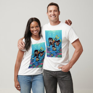 T-shirt Plaisir de la plongée en famille