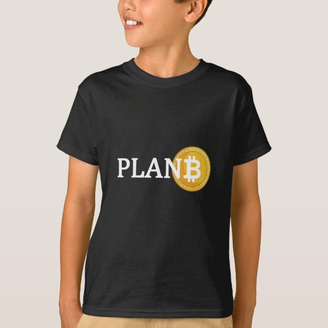 T-shirt Plan B Bitcoin Devise alternative (Devant)