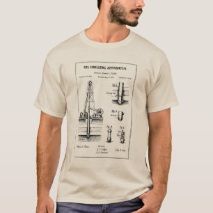 T-shirt plan de forage pétrolier