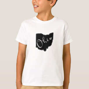 T-shirt Plan de la forme de l'état de l'Ohio - Plan de l'O