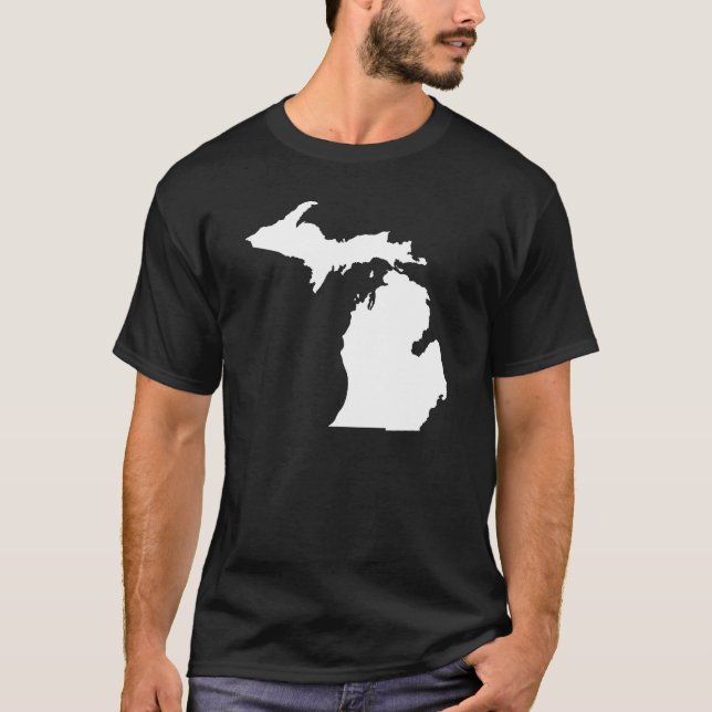 T-shirt Plan de l'État du Michigan (Devant)