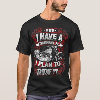 T-shirt Plan de retrait de moto o Ride it Rider Biker R