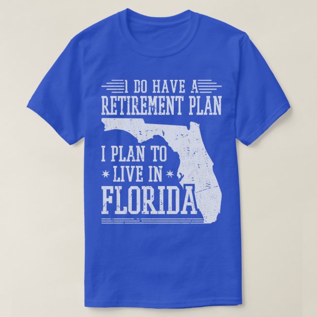 T-shirt Plan de retraite Floride (Design devant)