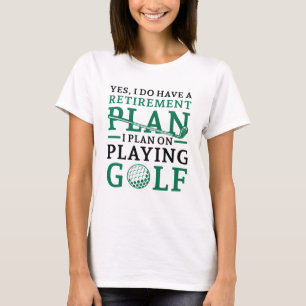 T-shirt Plan de retraite Golf