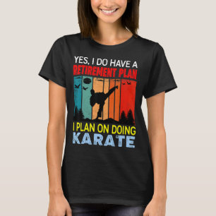 T-shirt Plan de retraite slogan Sunset Rétro Je prévois de
