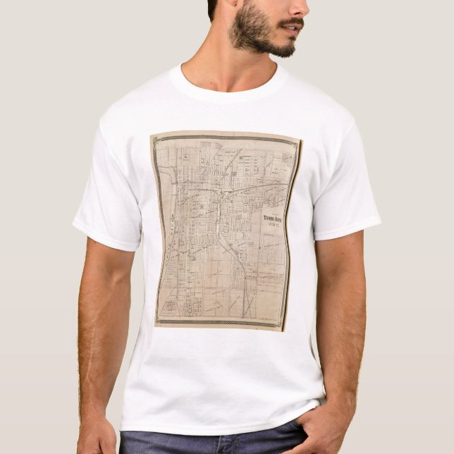 T-shirt Plan de Terre Haute, Vigo Co (Devant)