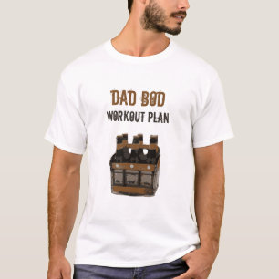 T-shirt Plan de travail Grunge Dad Bod bouteilles de bière